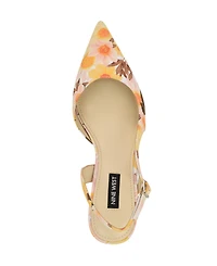 Nine West Women's Renela Kitten Heel Slingback Pumps