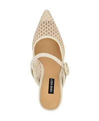 Nine West Women's Rondel Buckle Strap Slip-On Pumps