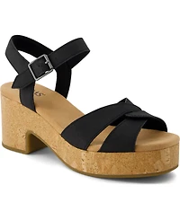 Toms Women's Isla Open Toe Wedge Sandals