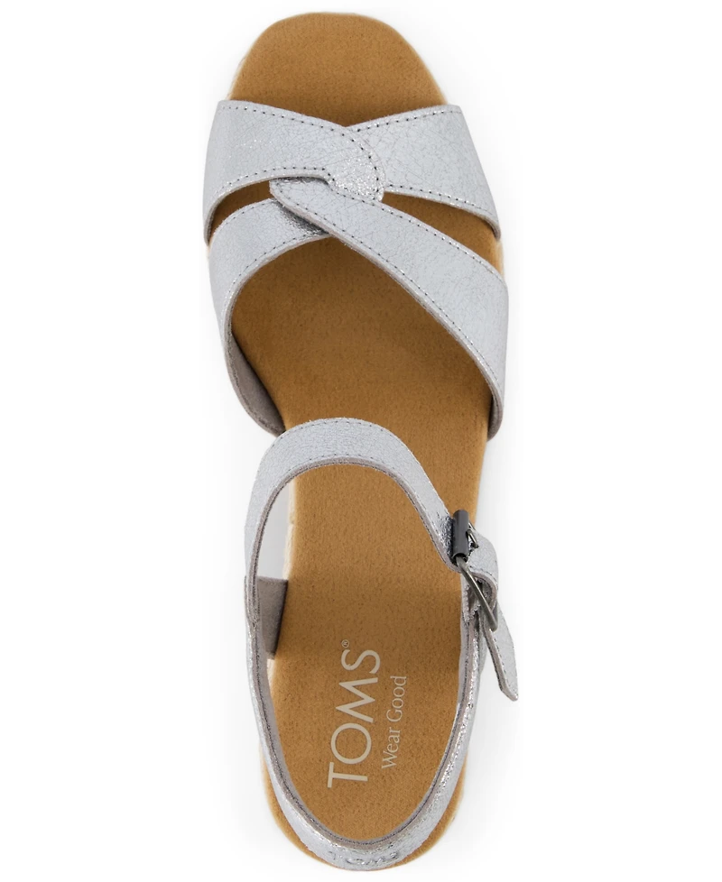 Toms Women's Isla Open Toe Wedge Sandals