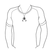 Bling Jewelry Tribal Zodiac Scorpion Necklace Stainless Steel Oxidized Black 20 Inches