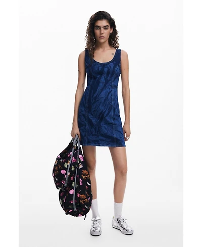 Desigual Women's Printed denim dress