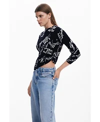 Desigual Women's Fine Lettering Sweater
