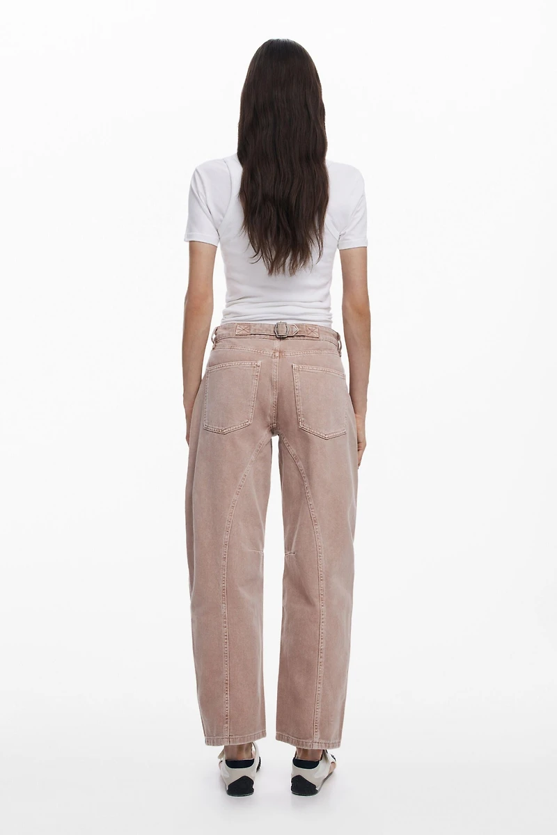 Desigual Women's Balloon jeans with double waist