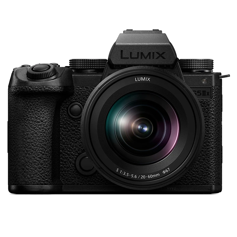 Panasonic Lumix S5IIX Mirrorless Camera with 20-60mm f/3.5-5.6 Lens, Bundle with Battery, Smart Charger and Shoulder Bag