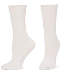 Hue Women's 3-Pk. Scalloped Pointelle Crew Socks