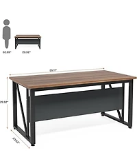 Tribesigns 55 inches Simple Computer Desk,Modern Home Office Desk Writing Table for Workstation