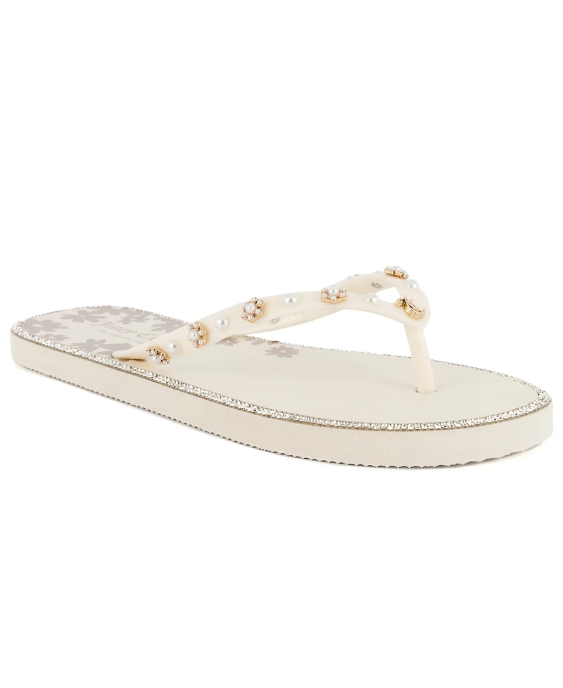 Juicy Couture Women's Sanba Embellished Flip Flops