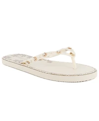 Juicy Couture Women's Sanba Embellished Flip Flops