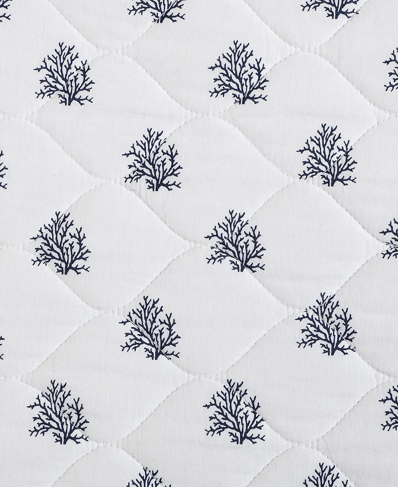 Nautica Coral Beach Reversible 3-Pc. Quilt Set