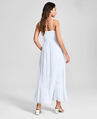 And Now This Women's Lace-Inset Fit & Flare Maxi Dress, Exclusively at Macy's