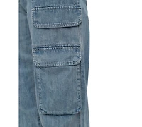 Dkny Jeans Women's Wide-Leg Utility Pocket Cargo Jeans - J0G