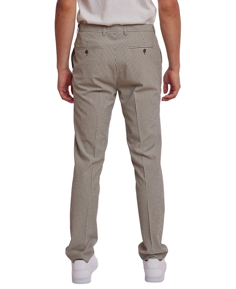 Paisley & Gray Men's Downing Slim Fit Seersucker Pants
