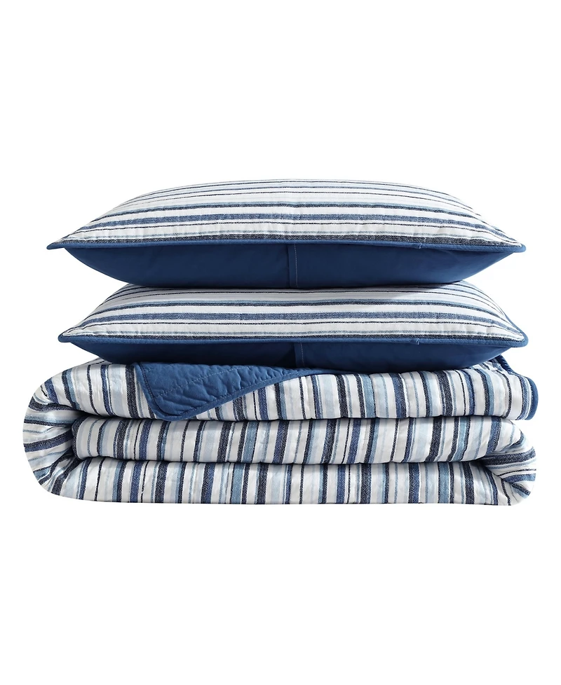 Nautica Pembrook Reversible 3-Pc. Quilt Set, King