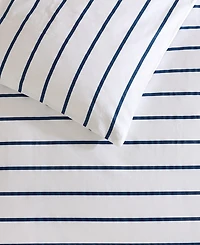 Nautica Brenton Stripe Percale 3-Pc. Duvet Cover Set