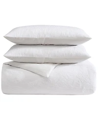 Nautica Seaside Floral Jacquard 3-Pc. Duvet Cover Set, King