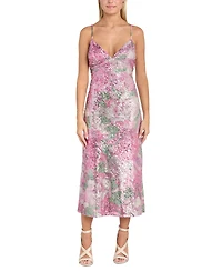 Morgan & Company Juniors' Sequined Empire-Waist Midi Dress