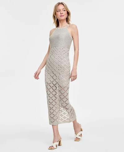 Bar Iii Women's Sleeveless Crochet Maxi Dress, Exclusively at Macy's