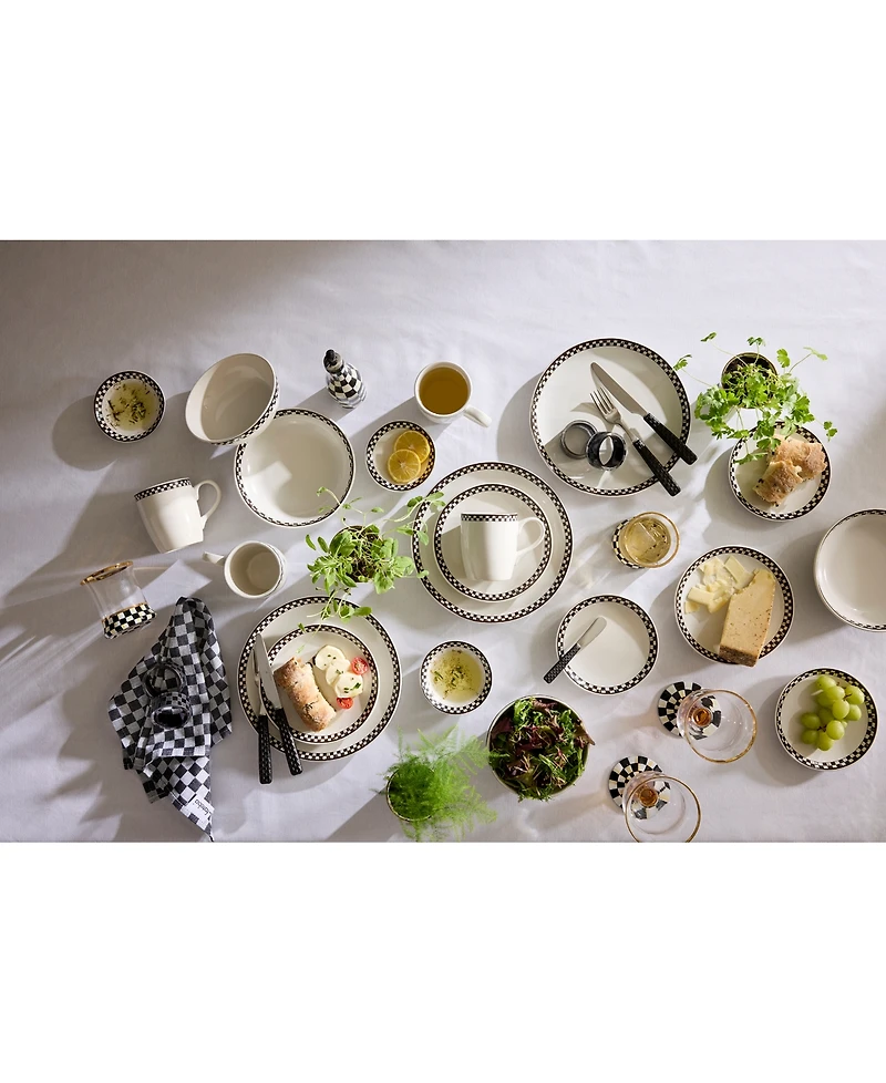 MacKenzie-Childs Courtly Check Everyday Small Plates, Set of 4