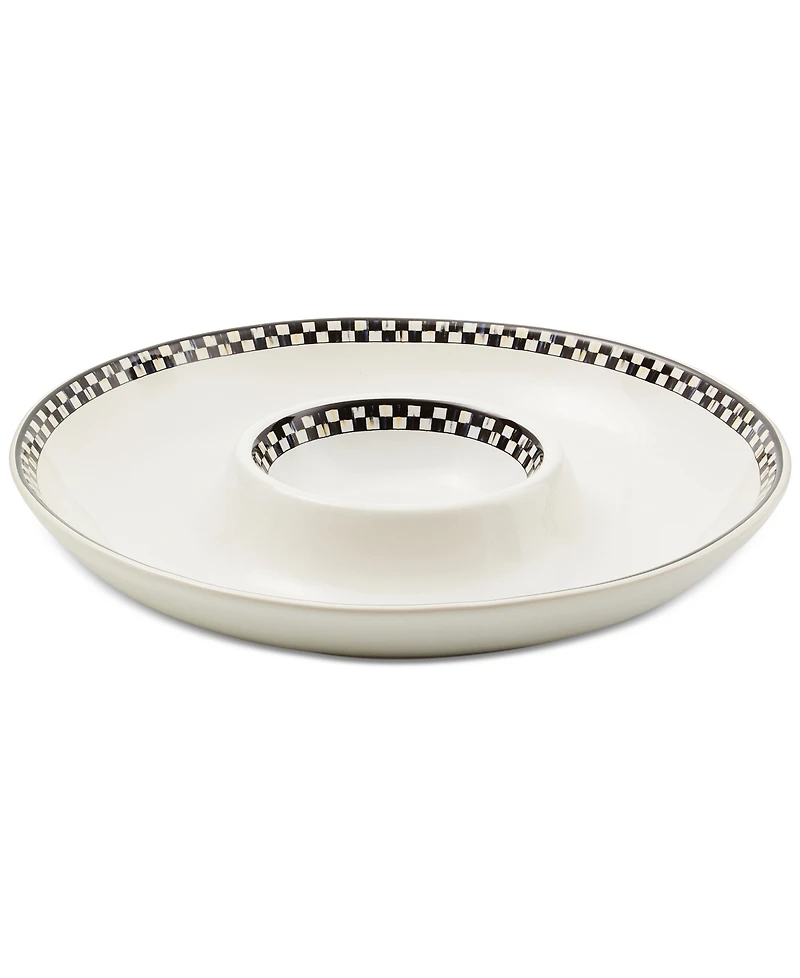 MacKenzie-Childs Courtly Check Everyday Chip & Dip Bowl