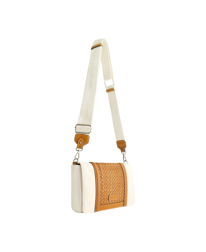 Tommy Bahama Woven Flap Crossbody Bag