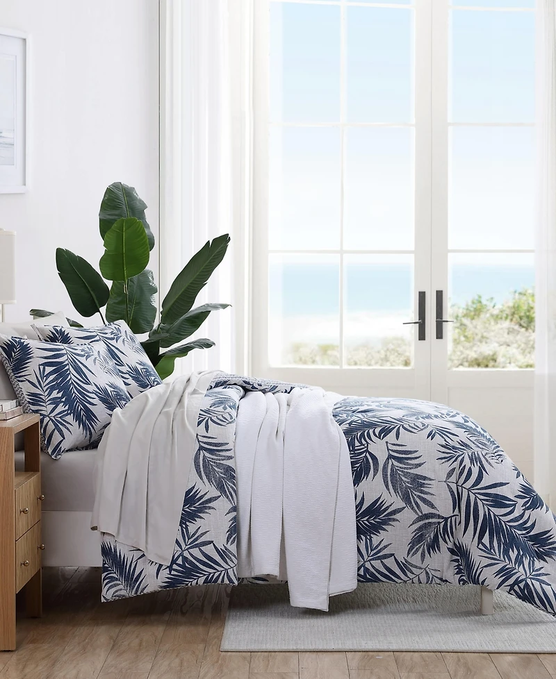 Nautica Marina Leaf Reversible 3-Pc. Comforter Set, Full/Queen