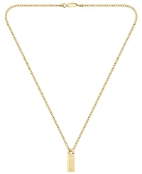 Hugo Boss Men's Kassy Emblem Ionic Gold-Plated Pendant Necklace