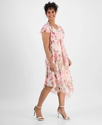 Robbie Bee Women's 2-Pc. Floral-Print Jacket & Dress Set