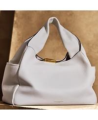 Donna Karan New York Amagansett Soft-Rolled Leather Shoulder with Sculpted Magnet Closure