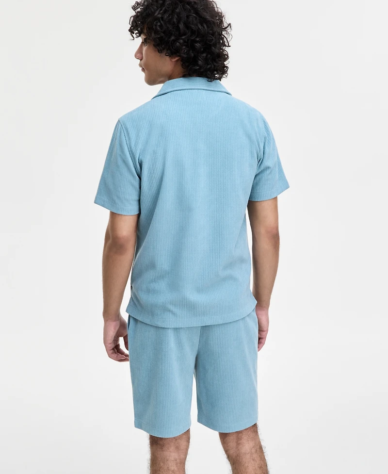 Guess Men's Baron Textured Knit Shirt