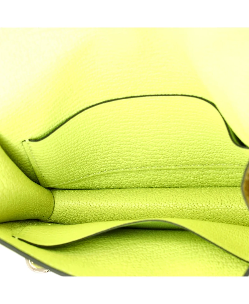 Pre-Owned Hermes Roulis Slim Wallet Chevre Mysore