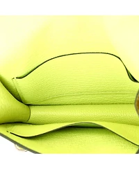 Pre-Owned Hermes Roulis Slim Wallet Chevre Mysore