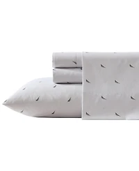 Nautica Printed Washed Microfiber 4-Pc. Sheet Set, Queen