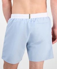 Boss by Hugo Men's Logo 6" Swim Trunks, Created for Macy's