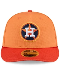 New Era Men's Orange Houston Astros 2025 Spring Training Low Profile 59FIFTY Fitted Hat