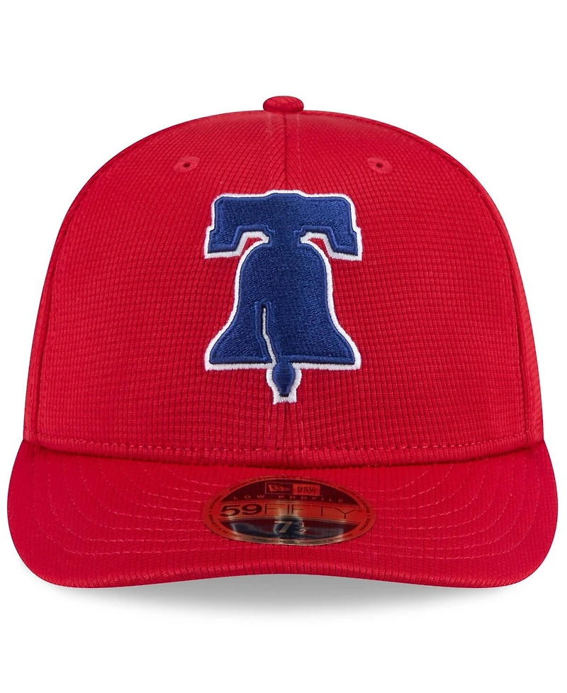 New Era Men's Red Philadelphia Phillies 2025 Spring Training Low Profile 59FIFTY Fitted Hat