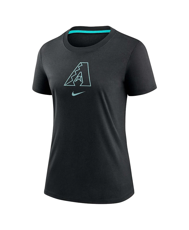 Nike Women's Black Arizona Diamondbacks Authentic Collection Early Work Tri-Blend T-Shirt
