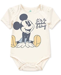 Disney Baby Boys Mickey Mouse Short-Sleeve Bodysuits, Set of 3