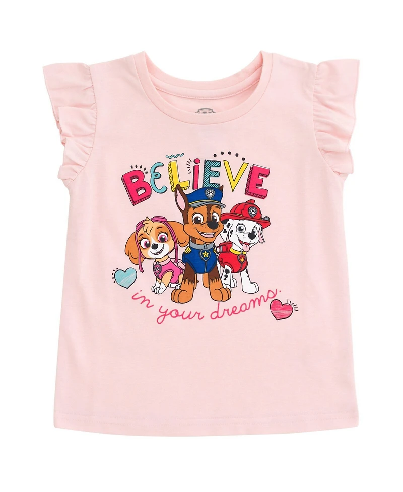Paw Patrol Little Girls Tank Top Skirt and Bag 3 Piece Outfit Set