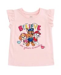 Paw Patrol Little Girls Tank Top Skirt and Bag 3 Piece Outfit Set