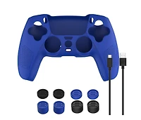Sony Playstation 5 Slim Disc Bundle with Extra Cosmic Red Controller, Plantronics Headset, Pro Gamer Kit, Dual Charge Dock and MightySkins Decal Vouch