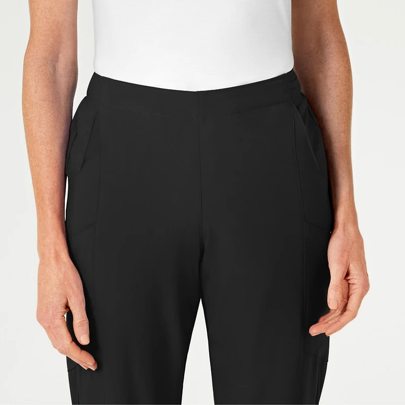 Wink Petite W123 Flat Front Cargo Scrub Pant