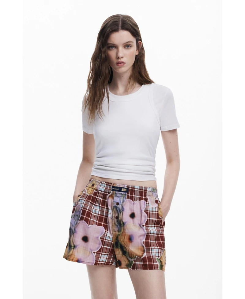 Desigual Women's Collina Strada boxer Bermuda
