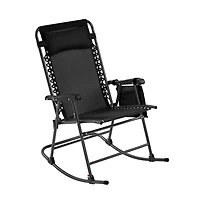 Yaheetech 26in Foldable Outdoor Lounge Chair, Navy Blue