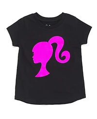 Barbie Girls Metallic Print T-Shirt and Tulle Mesh Skirt