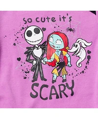 Nightmare Before Christmas Baby Girls Bodysuit Pants and Headband 3 Piece Outfit Set