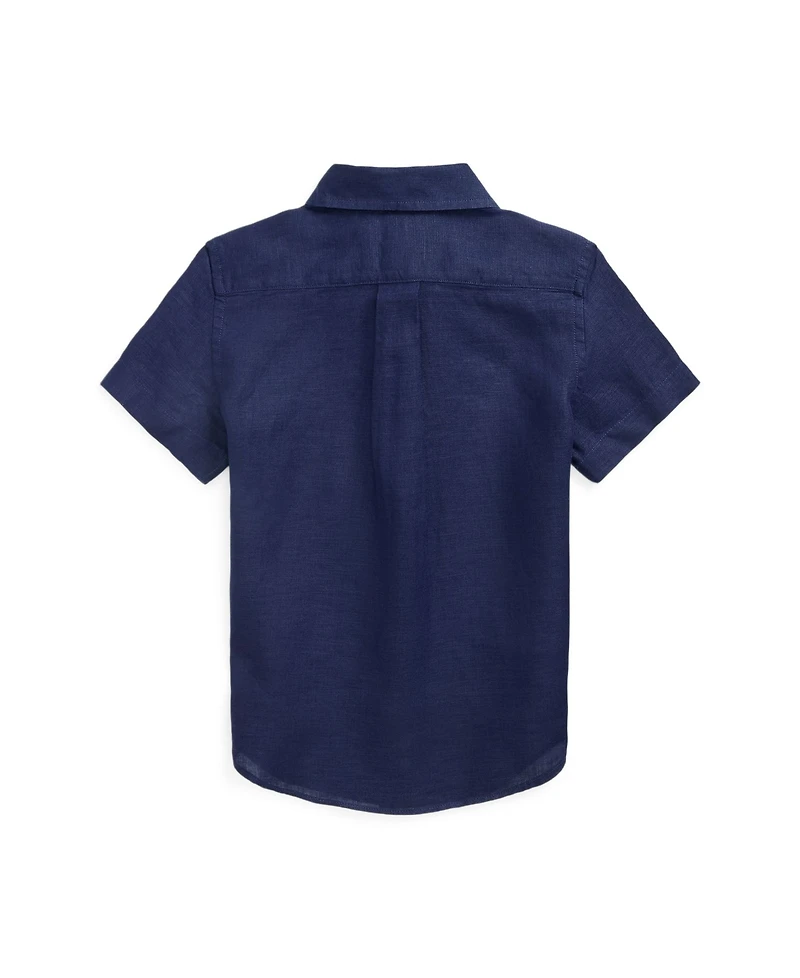 Polo Ralph Lauren Toddler and Little Boys Linen Short-Sleeve Shirt