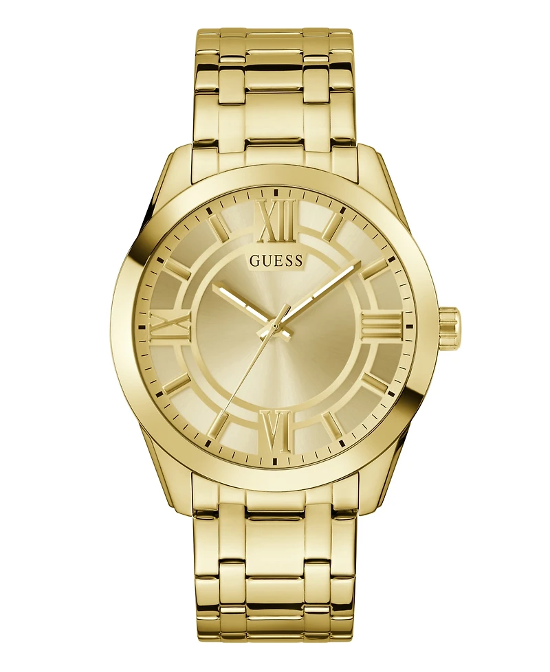 Guess Men's Analog Gold-Tone Stainless Steel Watch