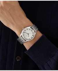 Guess Men's Analog Silver-Tone Steel Watch, 42mm