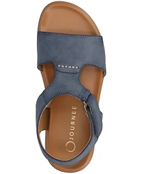 Journee Collection Women's Mira Footbed Flat Sandals